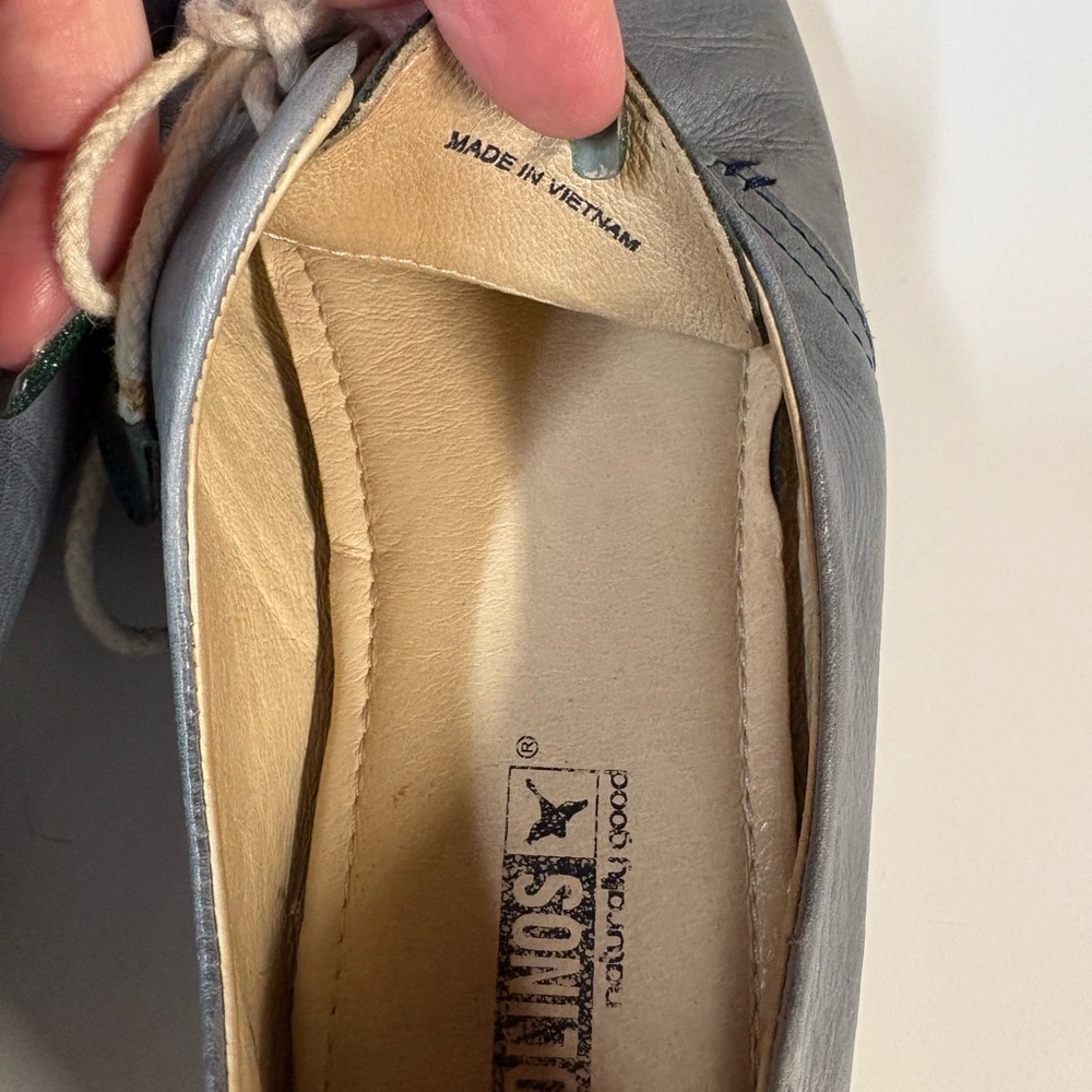 Pikolinos Calabria Blue Lace Up Shoes Women's Size 39 US 8-8.5 Casual Flat - Picture 5 of 9